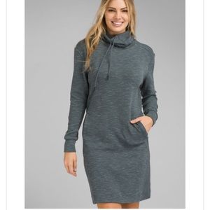 Prana Sunrise Dress Grey Blue New